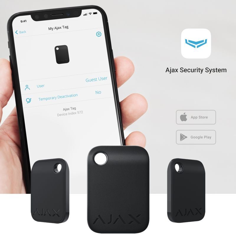 Ajax Tag (100pcs) ASP black