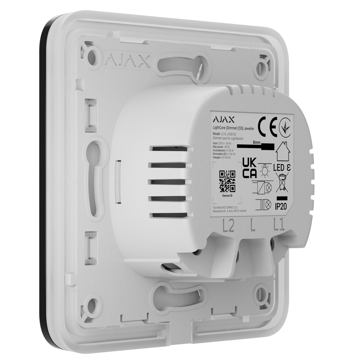 Ajax SoloButton (Dimmer) [55] (8EU) ASP black