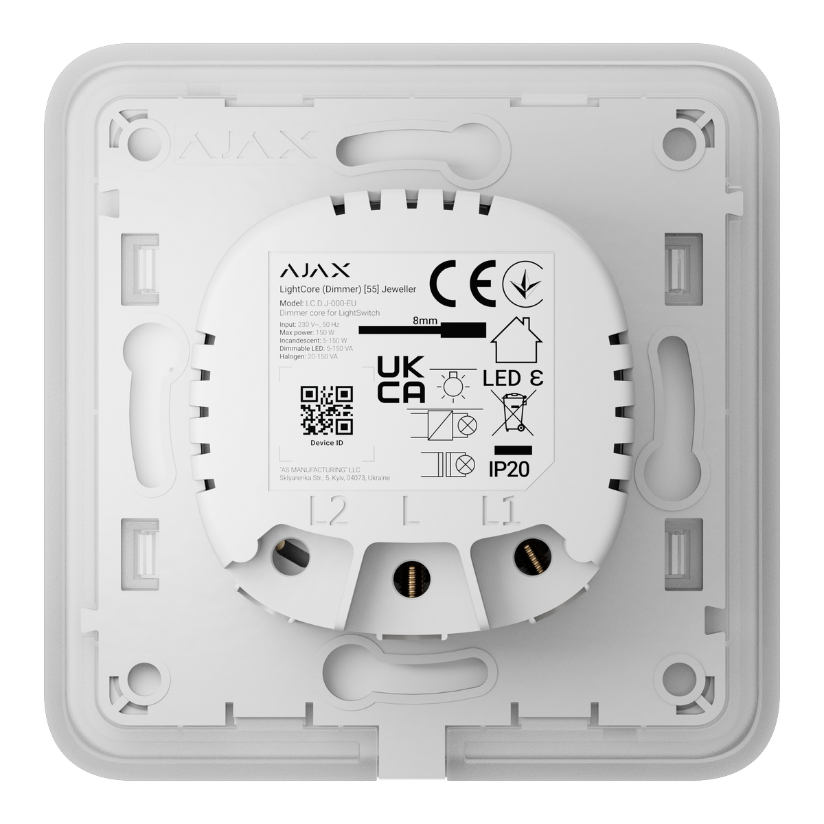 Ajax SoloButton (Dimmer) [55] (8EU) ASP fog