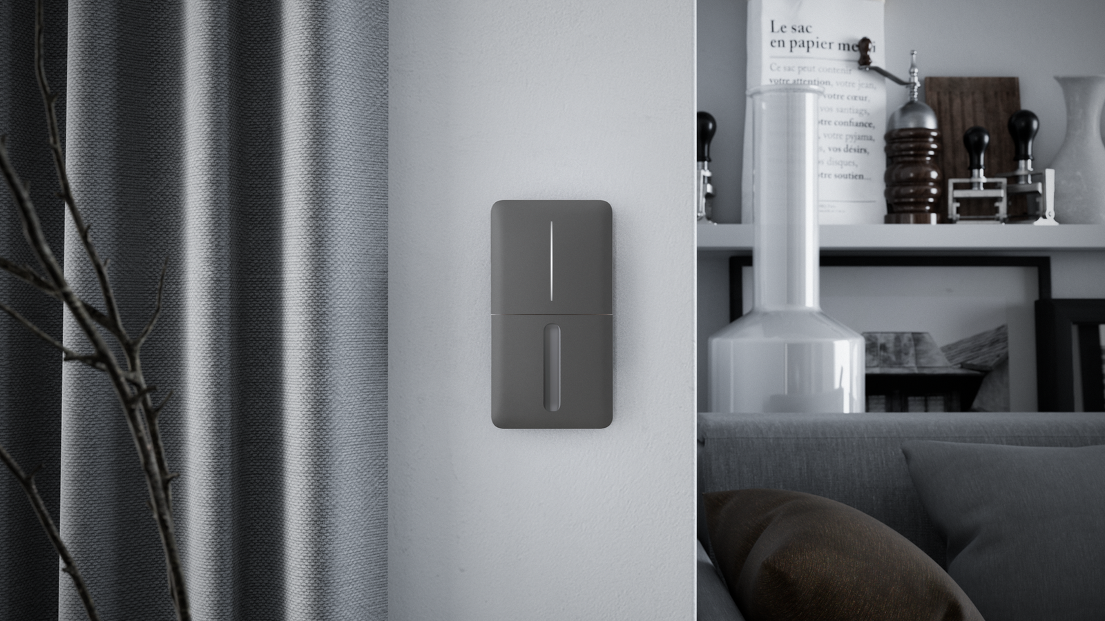 Ajax SideButton (Dimmer) [55] (8EU) ASP grey