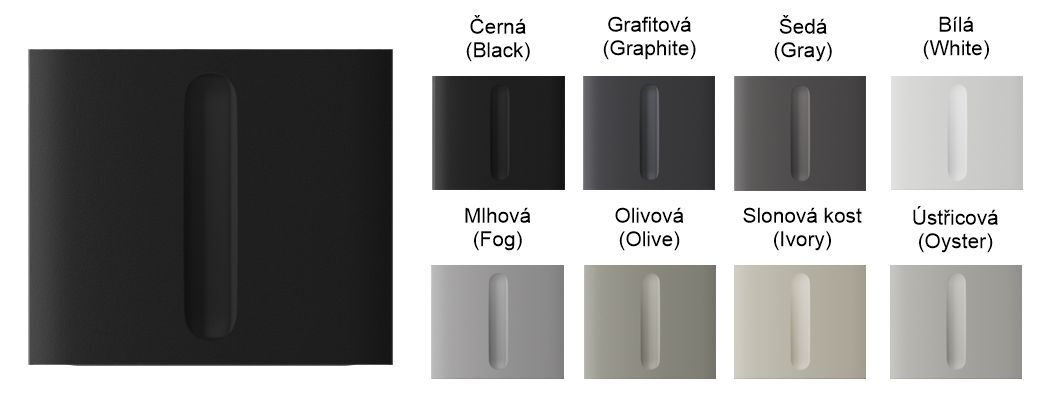 Ajax CenterButton (Dimmer) vertical [55] (8EU) ASP graphite