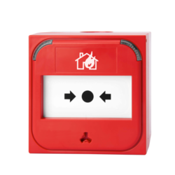 NC-MC-100-RKIT Tlačítkový konvenční požární hlásič s LED indikací, odpor 100 Ohmů, plastový element,