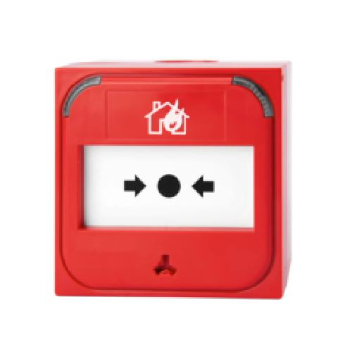 NC-MC-100-RKIT Tlačítkový konvenční požární hlásič s LED indikací, odpor 100 Ohmů, plastový element,