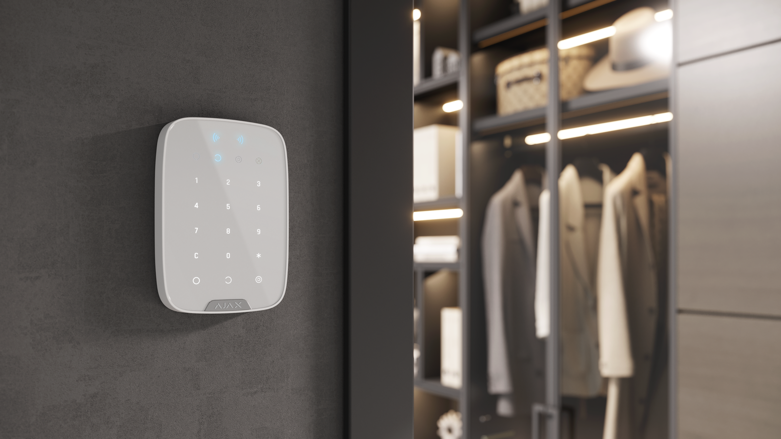 Ajax Superior KeyPad Plus Jeweller (8EU) ASP white