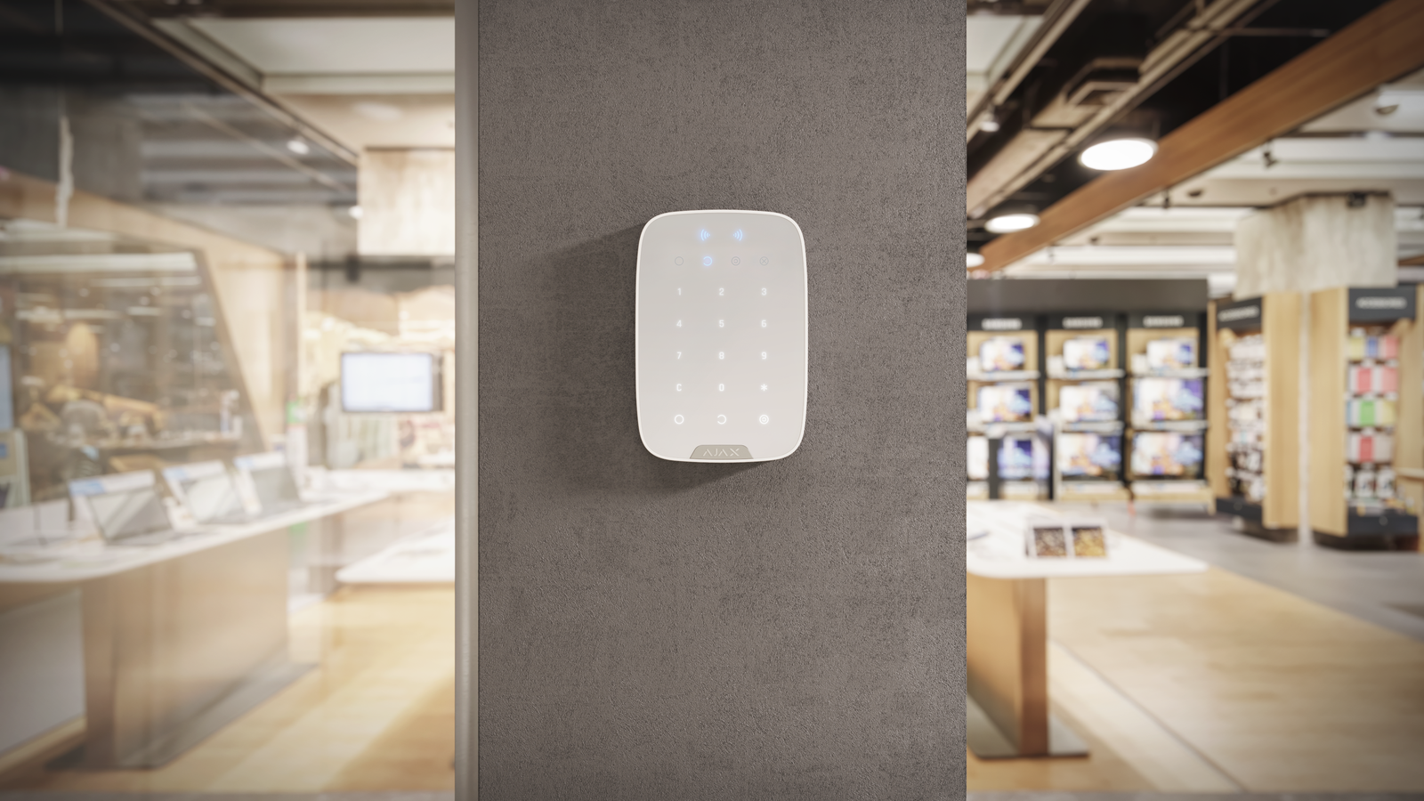 Ajax Superior KeyPad Plus Jeweller (8EU) ASP white