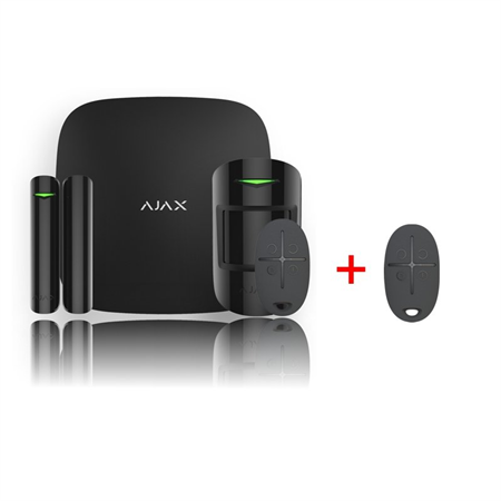Ajax StarterKit 4G black + SpaceControl black - FREE