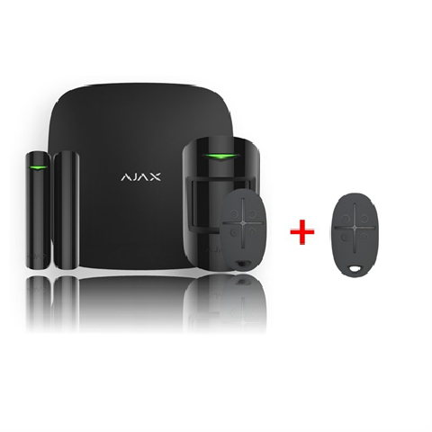 Ajax StarterKit 4G black + SpaceControl black - FREE