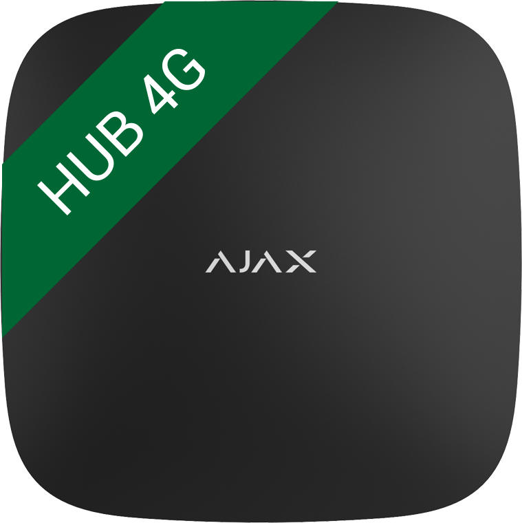 Ajax StarterKit 4G black + SpaceControl black - FREE