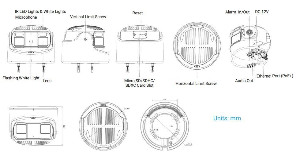 MS-C8477-HPG1 TrueColor Panoramatická kamera Duál senzor 8MP/25fps AI