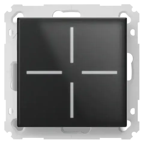 Homematic IP Glass Push-button, black - HmIP-WGS-A