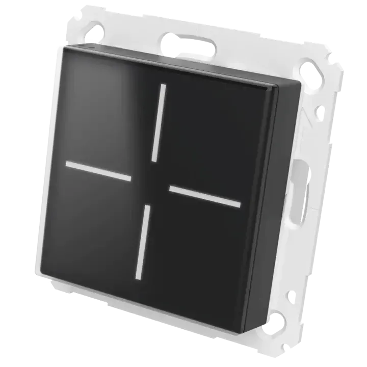 Homematic IP Glass Push-button, black - HmIP-WGS-A