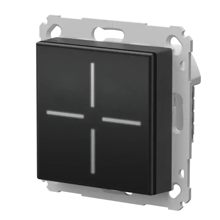 Homematic IP Glass Push-button, black - HmIP-WGS-A