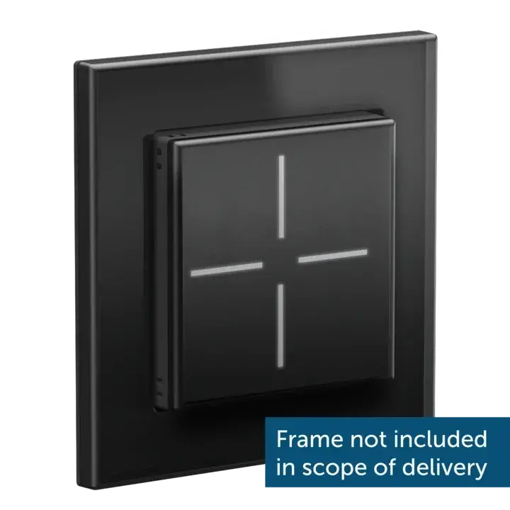 Homematic IP Glass Push-button, black - HmIP-WGS-A