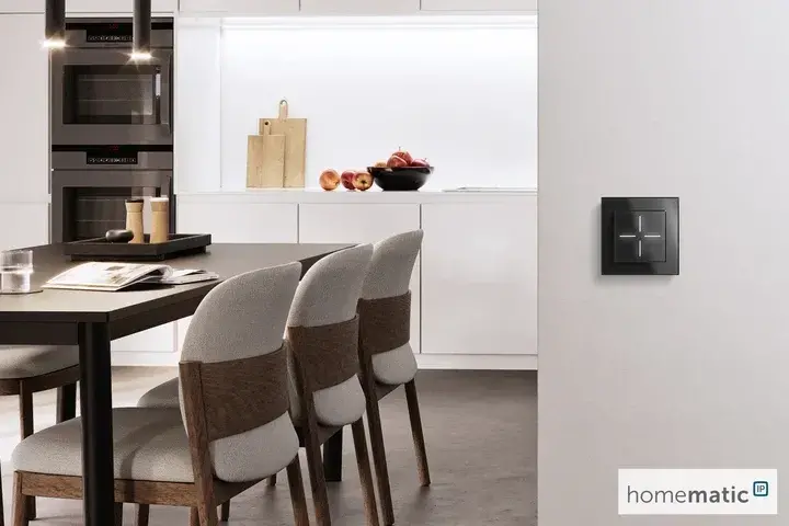 Homematic IP Glass Push-button, black - HmIP-WGS-A