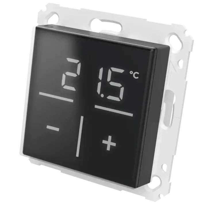 Homematic IP Glass Wall Thermostat, black - HmIP-WGT-A