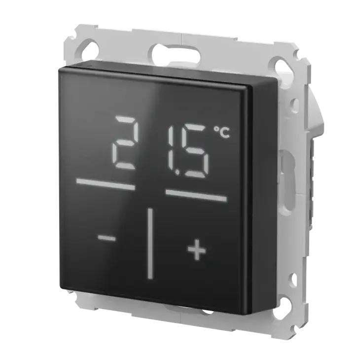 Homematic IP Glass Wall Thermostat, black - HmIP-WGT-A