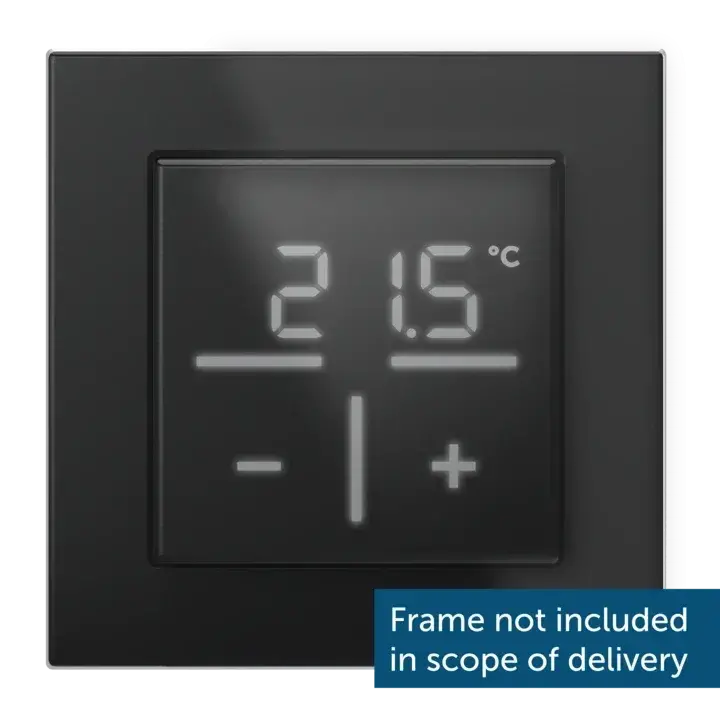 Homematic IP Glass Wall Thermostat, black - HmIP-WGT-A