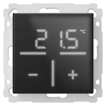 Homematic IP Glass Wall Thermostat with CO2 sensor, black - HmIP-WGTC-A