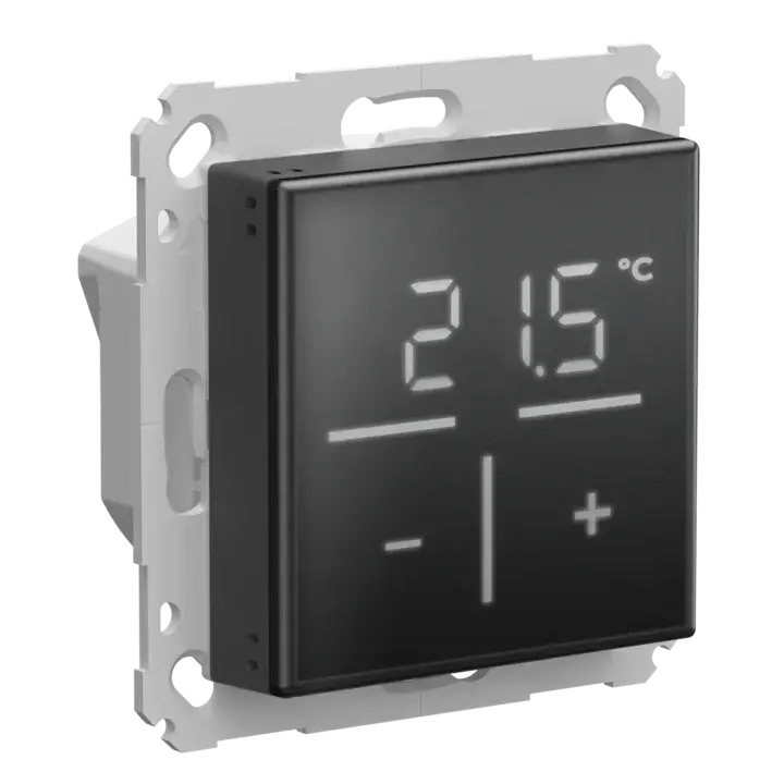 Homematic IP Glass Wall Thermostat with CO2 sensor, black - HmIP-WGTC-A