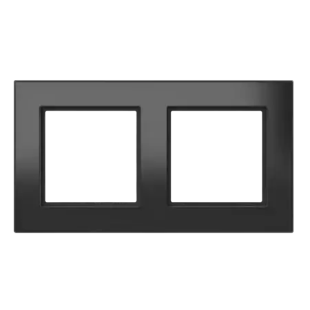 Homematic IP Glass Frame – 2-channel, black - HmIP-GF2-A