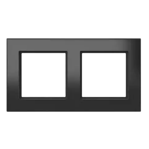 Homematic IP Glass Frame – 2-channel, black - HmIP-GF2-A