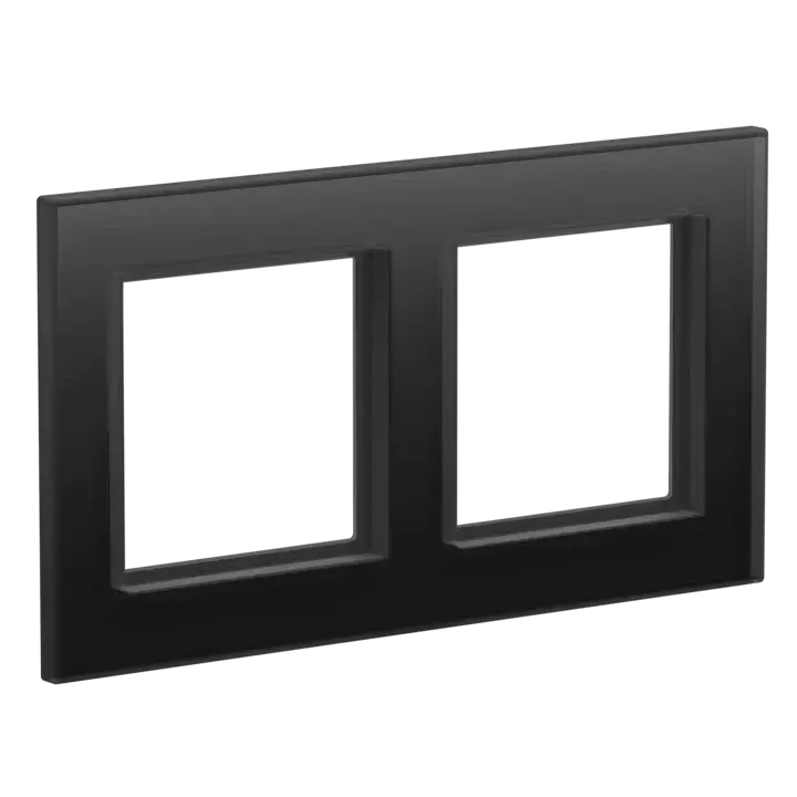 Homematic IP Glass Frame – 2-channel, black - HmIP-GF2-A
