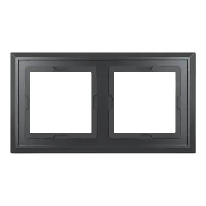 Homematic IP Glass Frame – 2-channel, black - HmIP-GF2-A