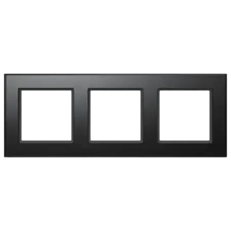 Homematic IP Glass Frame – 3-channel, black - HmIP-GF3-A