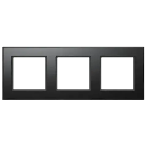 Homematic IP Glass Frame – 3-channel, black - HmIP-GF3-A