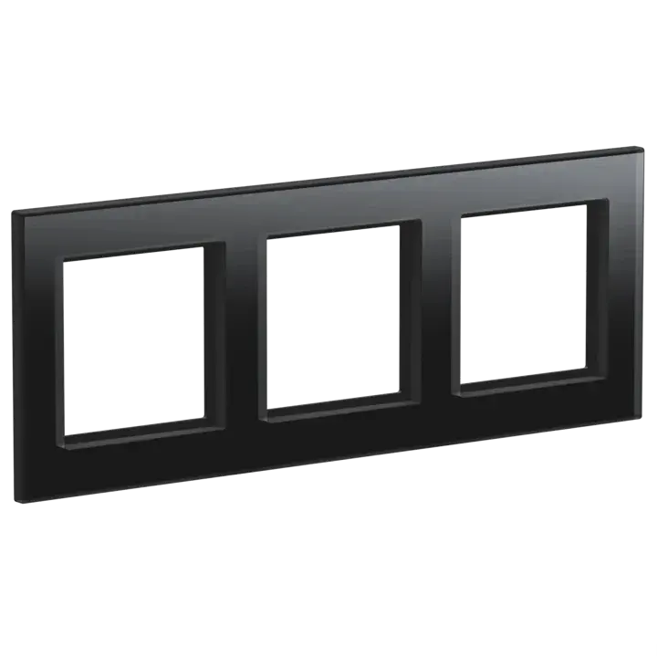 Homematic IP Glass Frame – 3-channel, black - HmIP-GF3-A