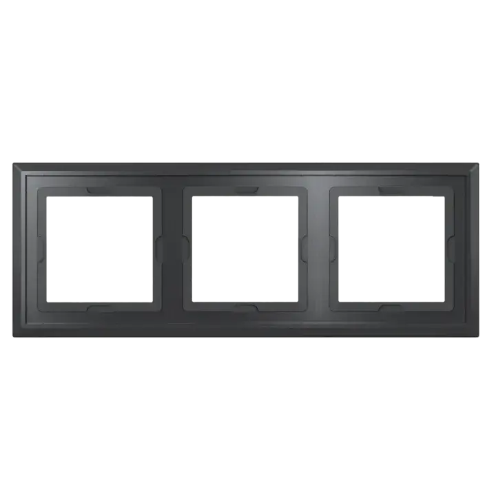 Homematic IP Glass Frame – 3-channel, black - HmIP-GF3-A