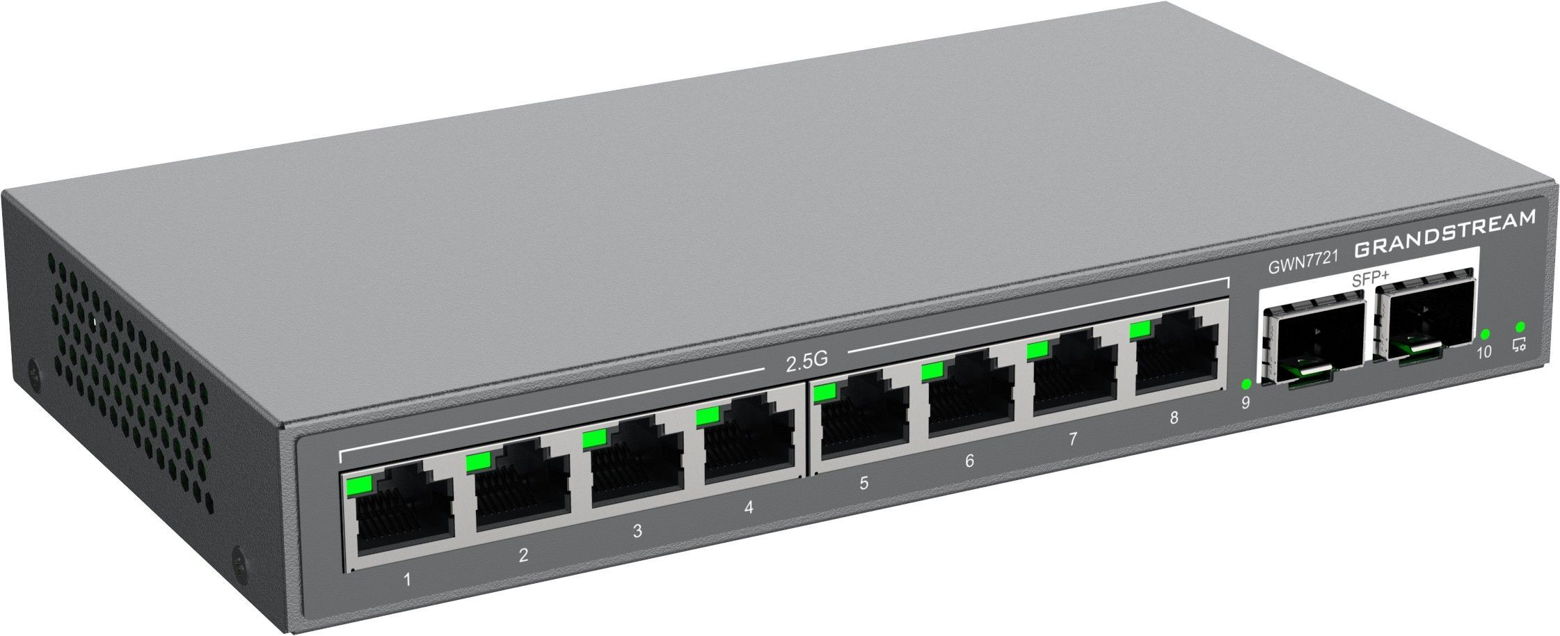 Grandstream GWN7721 L2 Lite managed switch, 8x 2,5GbE RJ45, 2x 10G SFP+