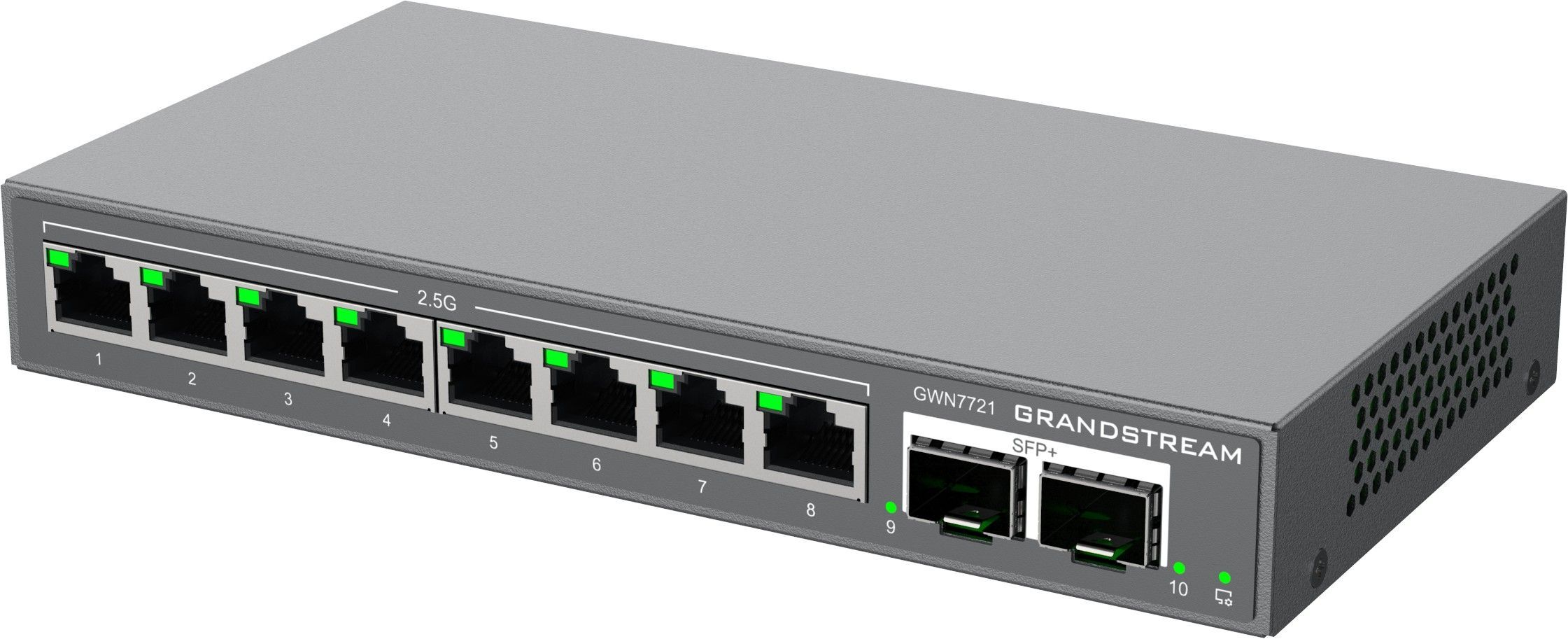 Grandstream GWN7721 L2 Lite managed switch, 8x 2,5GbE RJ45, 2x 10G SFP+