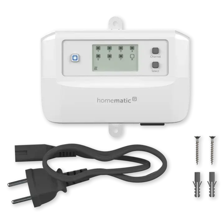 Homematic IP Underfloor Heating Controller – 8 channels, 230 V - HmIP-FALMOT-C8