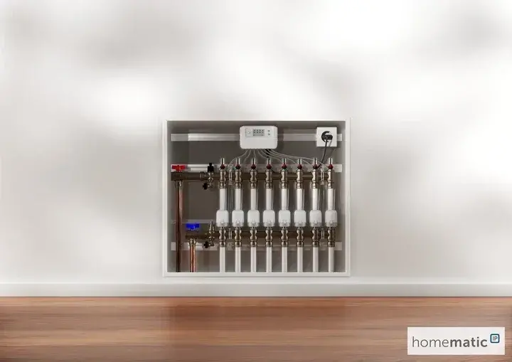 Homematic IP Underfloor Heating Controller – 8 channels, 230 V - HmIP-FALMOT-C8