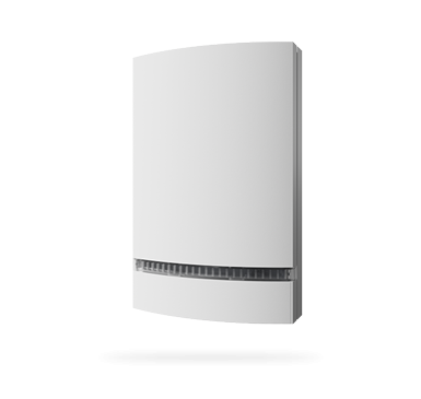 JA-1X2A-C-WH Plastový kryt sirény, bílý, transparentní světlovod