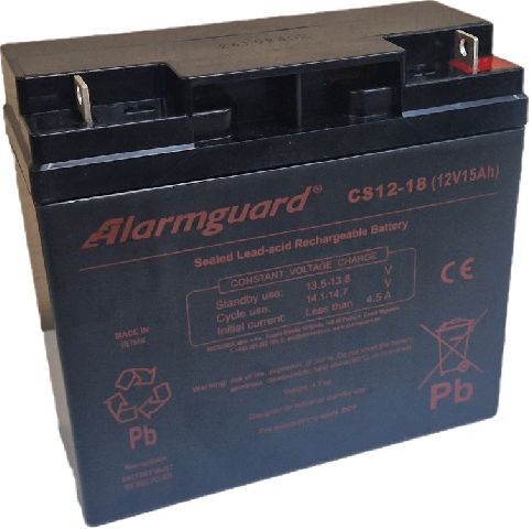 CS1218 12V/15Ah Security akumulátor Alarmguard