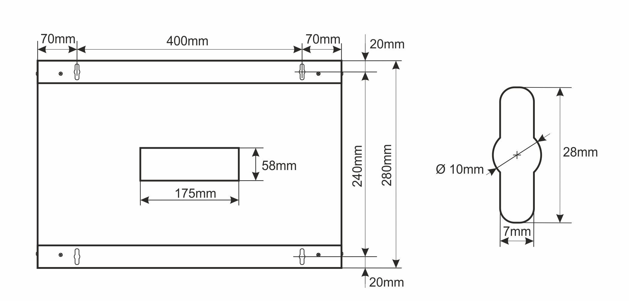 RWA454-B skříň 4U / 19” RACK, nástěnná, černá, 540x400
