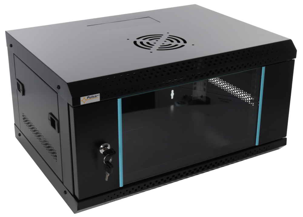 RWA454-B skříň 4U / 19” RACK, nástěnná, černá, 540x400