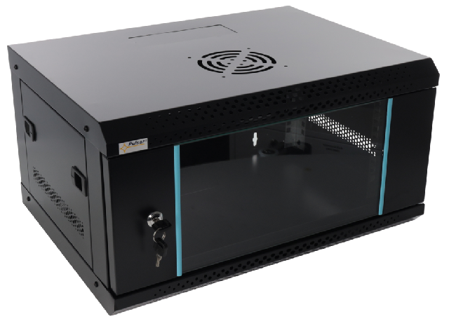 RWA454-B skříň 4U / 19” RACK, nástěnná, černá, 540x400