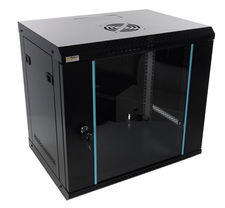 RWA954-B skříň 9U / 19” RACK, nástěnná, černá, 540x400