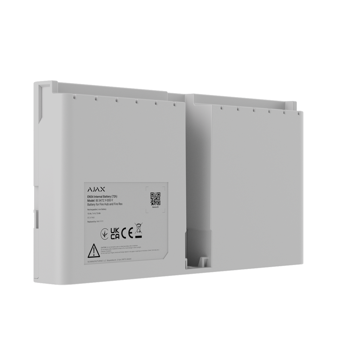 Ajax EN54 Internal Battery (72h) ASP white