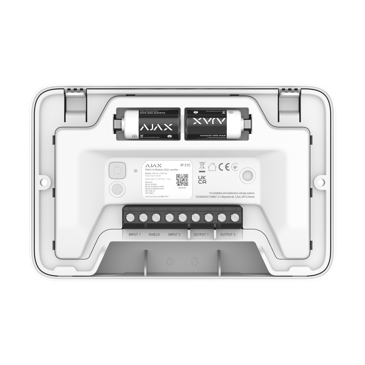Ajax EN54 I/O Module (2X2), white