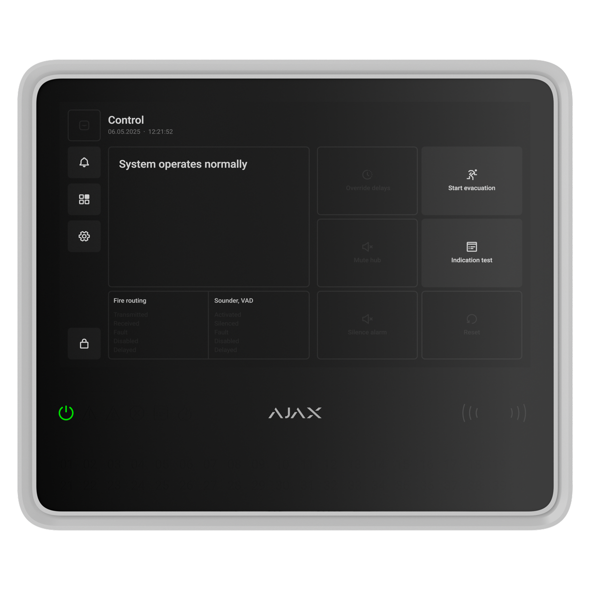 Ajax EN54 Fire Hub, white