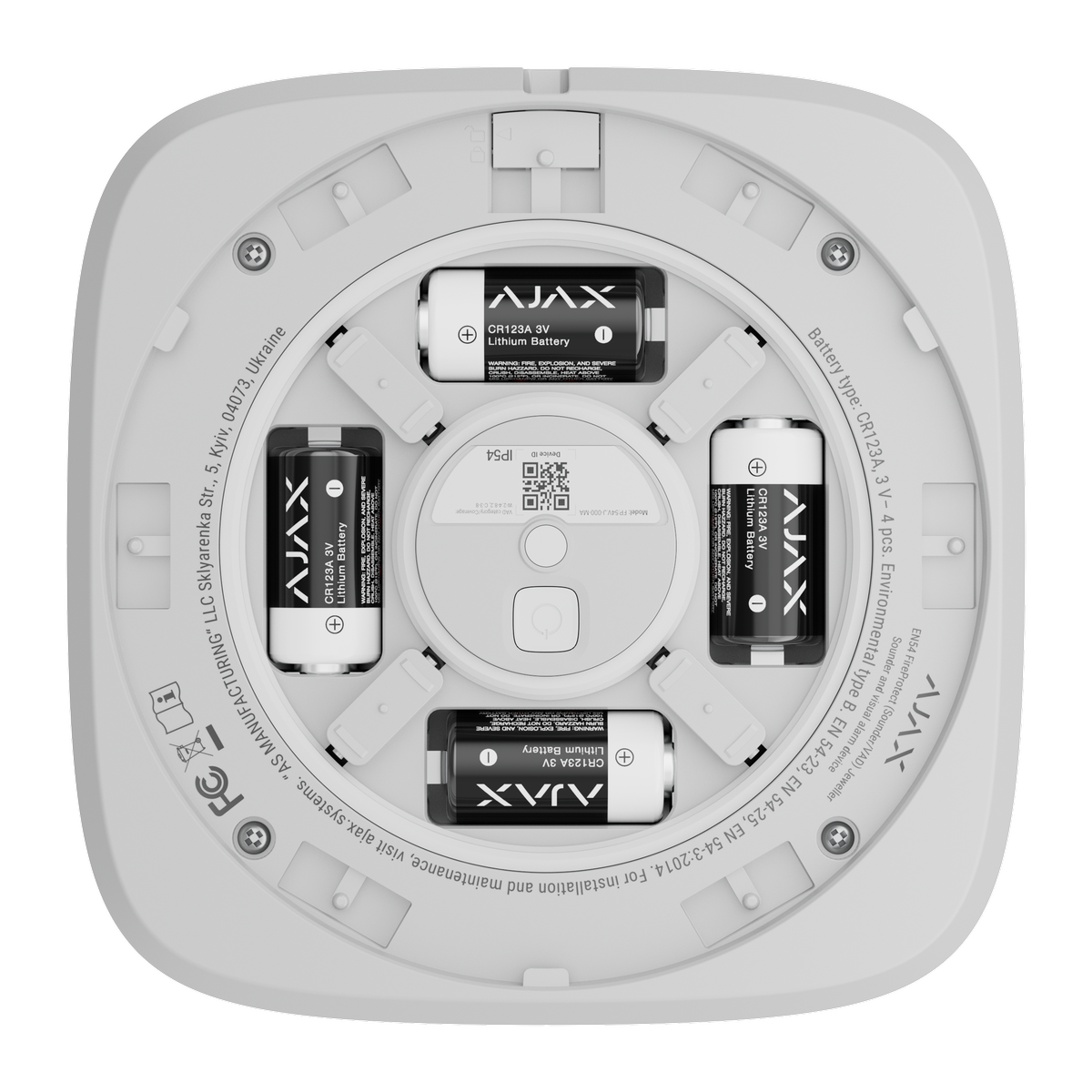 Ajax EN54 FireProtect (Sounder/VAD), white