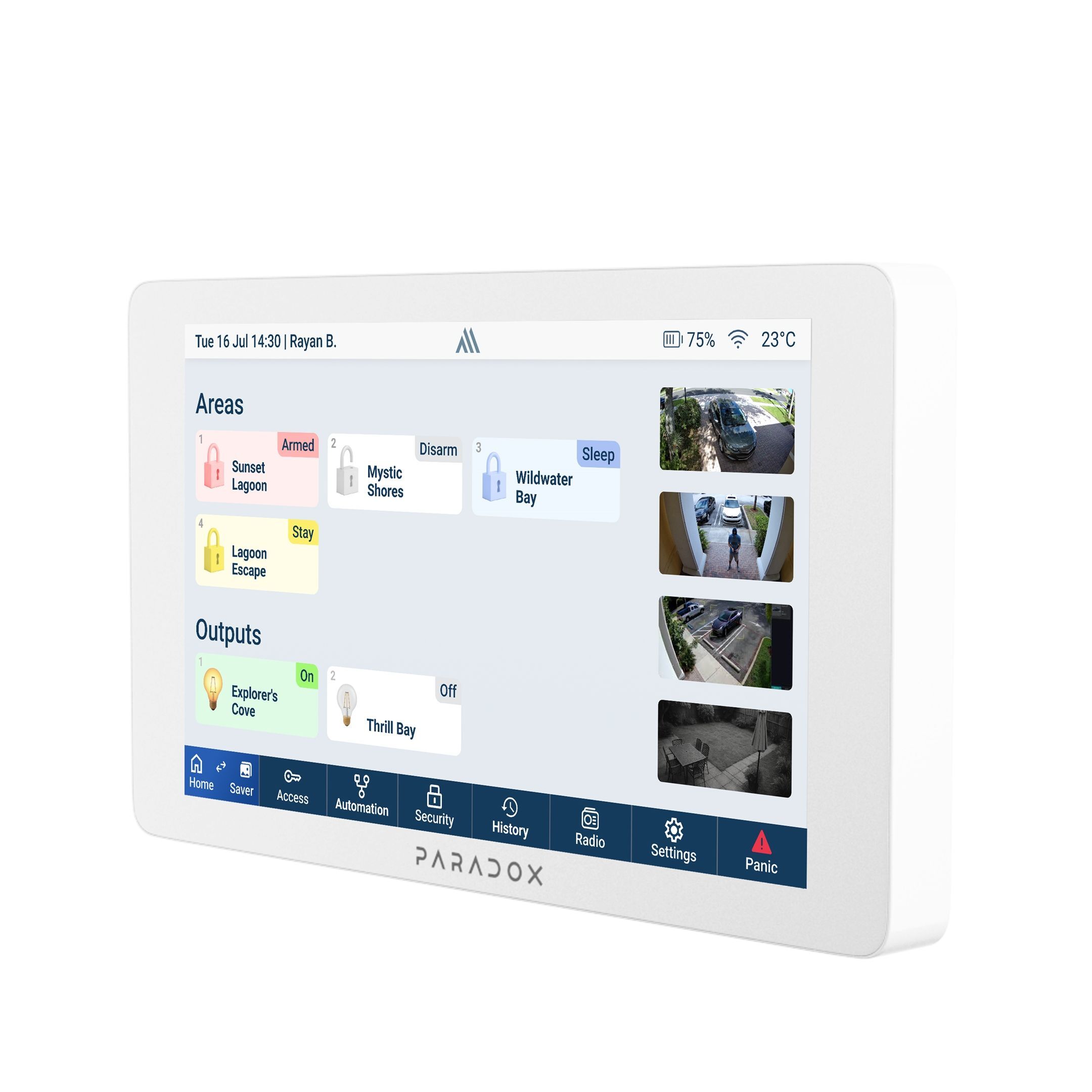 K70M LCD grafická brzdrátová klávesnice 868MHz