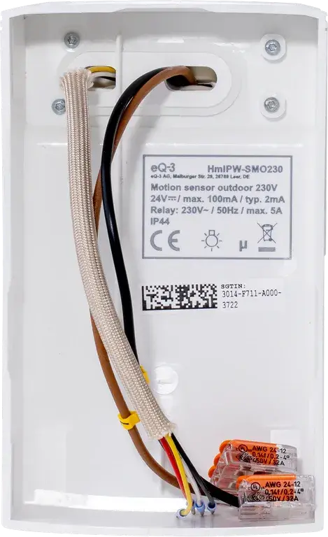 Homematic IP Wired Motion Detector with Switching Actuator – outdoor - HmIPW-SMO230
