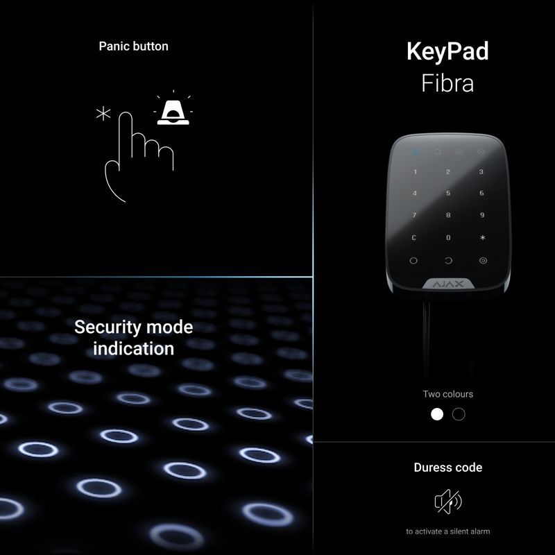 Ajax Superior KeyPad Fibra ASP black
