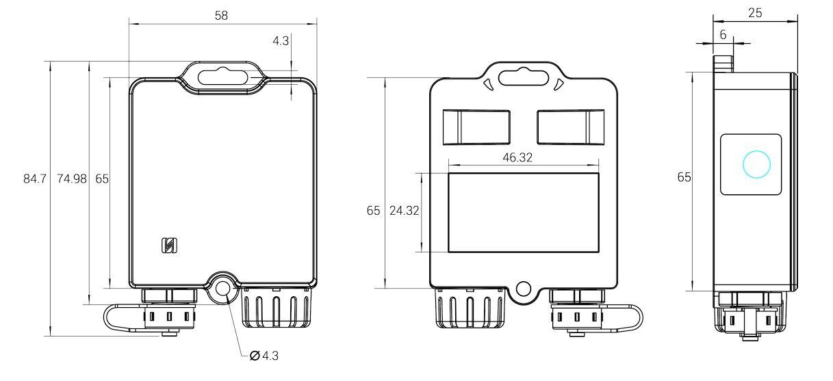 TS201-868M Senzor teploty,bezdrátový, Lorawan