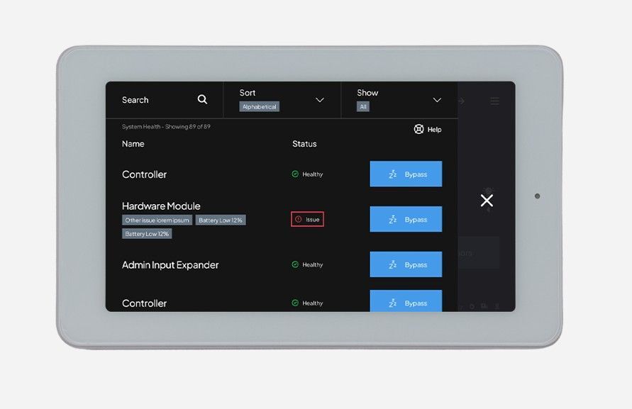 IR-S-TS7W 7" Touchscreen White